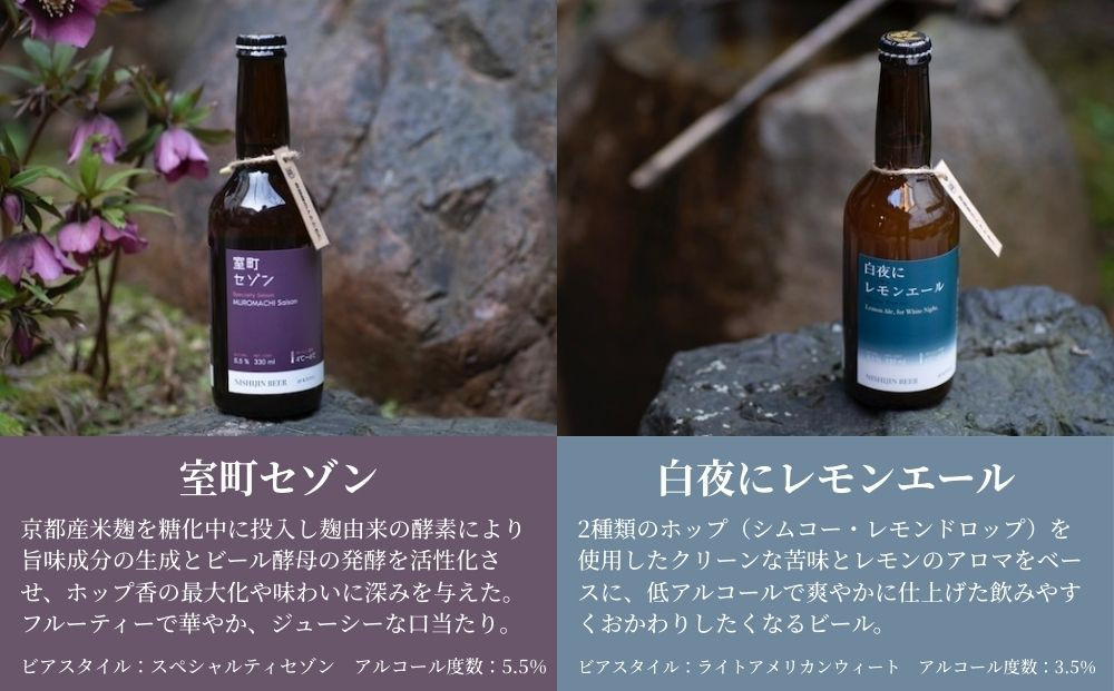 【西陣麦酒】《5種飲み比べ6本セット》京都西陣 こだわりのクラフトビール｜ビール お酒 人気 ［ 京都 クラフトビール ビール お酒 酒 人気 おすすめ 飲み比べ セット 詰め合わせ お取り寄せ 通販 送料無料 ふるさと納税 ］