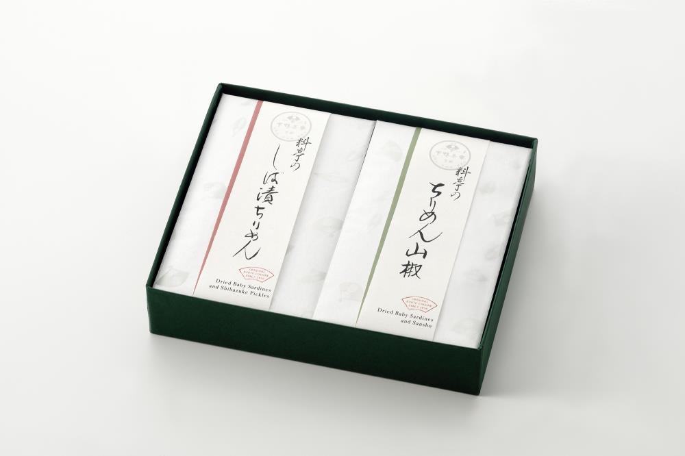 【下鴨茶寮】料亭のご馳走「紅白ちりめん」［ 京都 老舗 料亭 ミシュラン ちりめん山椒2種ギフトセット 人気 おすすめ グルメ 京料理 京懐石 ギフト プレゼント お取り寄せ 通販 送料無料 ふるさと納税 ］