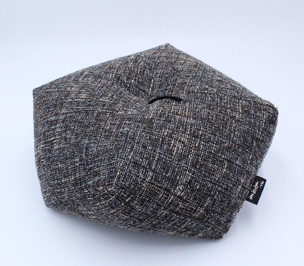 【 洛中高岡屋 】落ち着いた色目と素材感 ブレンデル おじゃみ座ぶとん（ブラック）