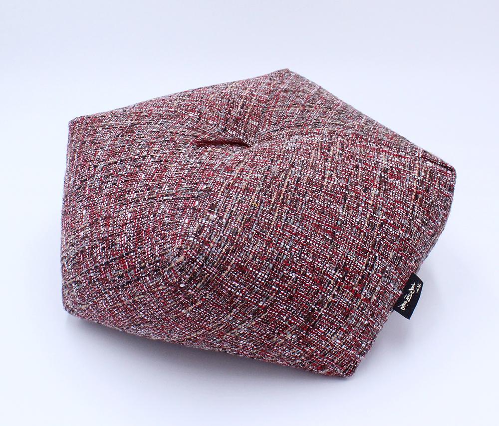 【 洛中高岡屋 】落ち着いた色目と素材感 ブレンデル おじゃみ座ぶとん（レッド）