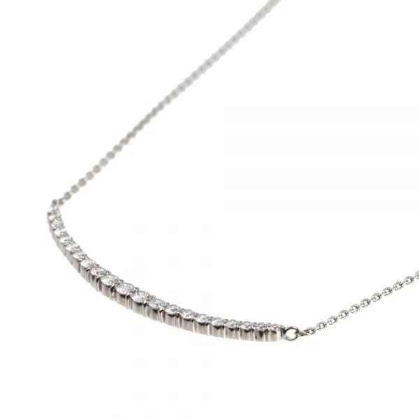 【京セラ】天然ダイヤモンド ネックレス【プラチナ/0.30CT/4月誕生石/デコルテデザイン/BPDD3034-FU】