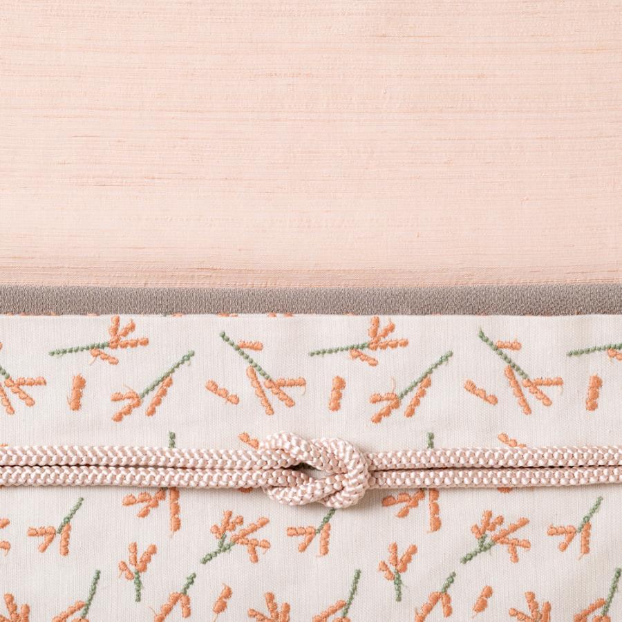 【アトリエシムラ】《草木染め、手織りの反物》桜花（おうか）袷お仕立て付き