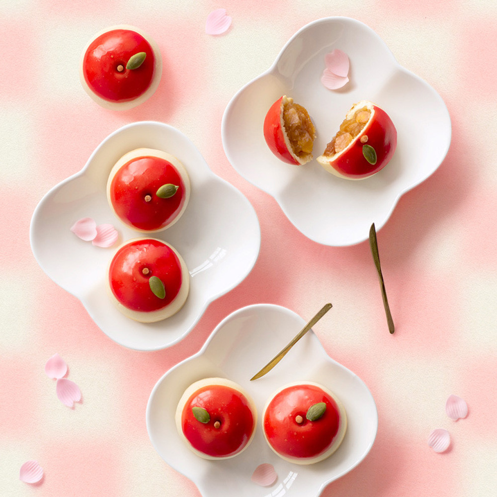 【鼓月】摘み果 林檎 12個入｜京都 和菓子 有名店 人気セット 和菓子［ 老舗 和菓子 千寿せん  べい 有名店 林檎 饅頭 京菓子 人気 おすすめ 可愛い りんご お菓子 スイーツ お取り寄せ 通  販 ギフト プレゼント 贈答 送料無料 ふるさと納税 ］