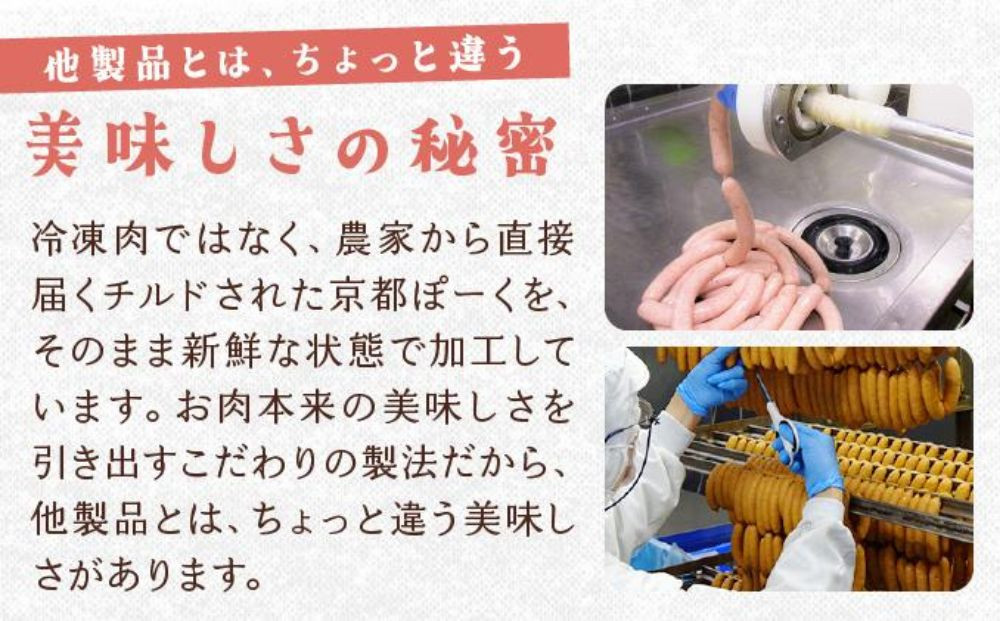 【京都特産ぽーく】変わり種ウインナー 8種 食べ比べセット［ 京都 ポーク ハム ベーコン ウインナー 人気 おすすめ 肉 お肉 豚肉 詰め合わせ セット お取り寄せ ギフト 通販 送料無料 ふるさと納税 ］