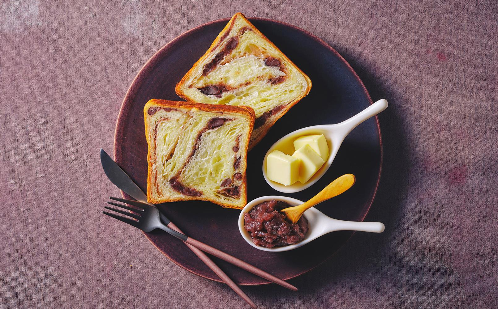 【 グランマーブル 】《12/31まで》あんバター＋ショコラオランジェ　マーブルデニッシュ2本セット［ 京都 パン デニッシュ 食パン 人気 おすすめ ロングセラー おいしい ギフト プレゼント グルメ 食べ比べ 詰め合わせ セット お取り寄せ ］