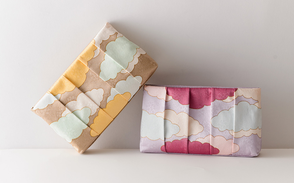 【RITOFU】Kyo-Yuzen クラッチバッグ(瑞雲・紫)｜京都 バッグ 人気 京友禅［ 京都 友禅 和 ブランド 鞄 上品 人気 おすすめ ギフト プレゼント お取り寄せ 通販 送料無料 ふるさと納税 ］