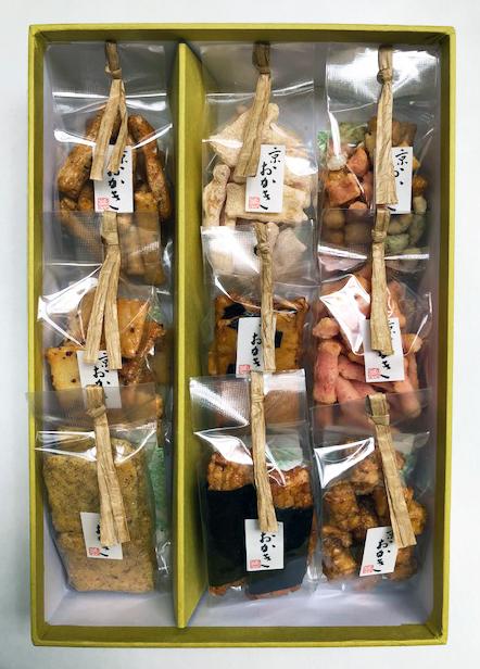 【かなだや】京おかき 二段重ね(14種類15袋)｜京都 おかき あられ おせんべい 人気 手土産 ギフト［ 京都 あられ おかき せんべい 人気 おすすめ おいしい ギフト プレゼント グルメ 食べ比べ 詰め合わせ セット お取り寄せ 通販 送料無料 ふるさと納税 ］