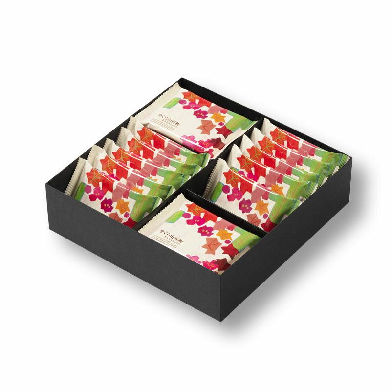 【小倉山荘】をぐら山春秋 あられ＆ショコラ 化粧箱大 16袋｜京都 あられ 有名店 人気セット［ 季節限定 あられ おかき せんべい 食べ比べ 詰め合せ 人気 おすすめ グルメ おいしい チョコ お菓子 和菓子 ギフト プレゼント お取り寄せ 通販 送料無料 ふるさと納税 ］