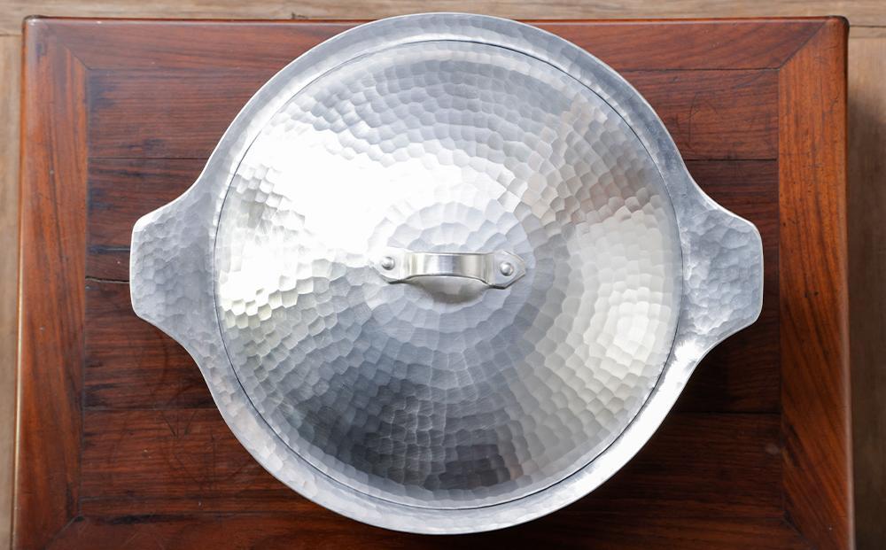 【八木庖丁店】手打ちアルミ製 よせ鍋(9寸)