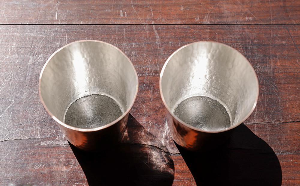 【八木庖丁店】手打ち銅製 ぐい呑み(ペア)