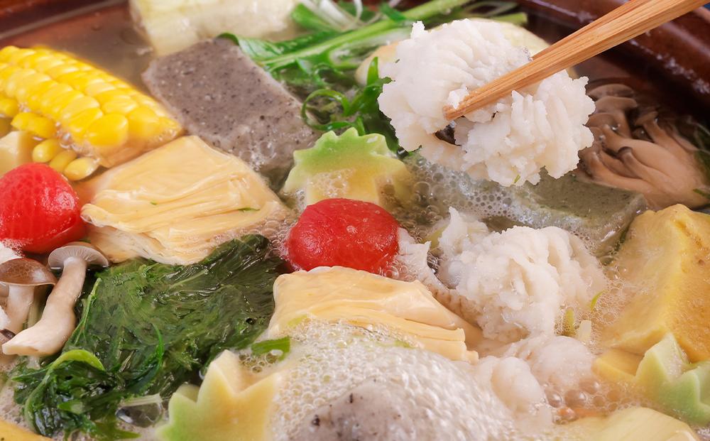 【京料理かじ】《11/30まで》京風鱧しゃぶ鍋(2人前)［ 京都 料亭 人気 おすすめ 鍋 しゃぶしゃぶ お取り寄せ 通販 送料無料 ふるさと納税 ］