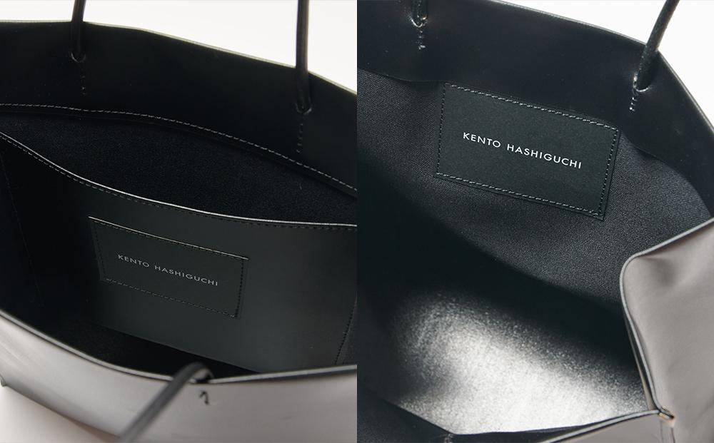【KENTO HASHIGUCHI】ショッパーバッグ 縦 ブラック（shopper bag 縦 black）