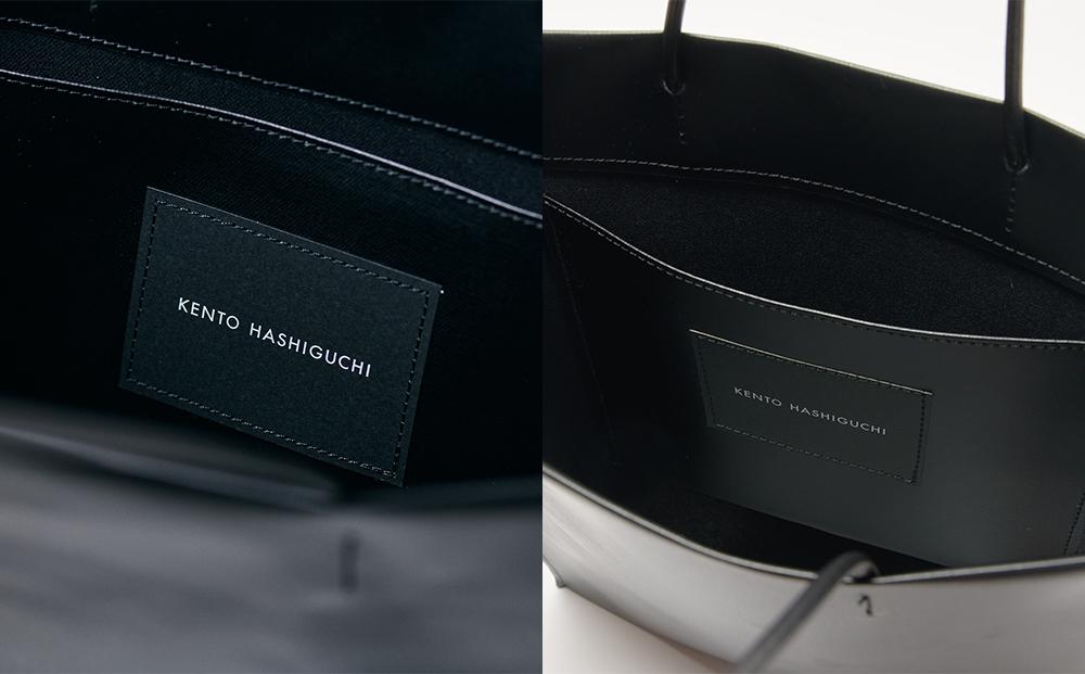 【KENTO HASHIGUCHI】ショッパーバッグ 横 ブラック（shopper bag 横 black）