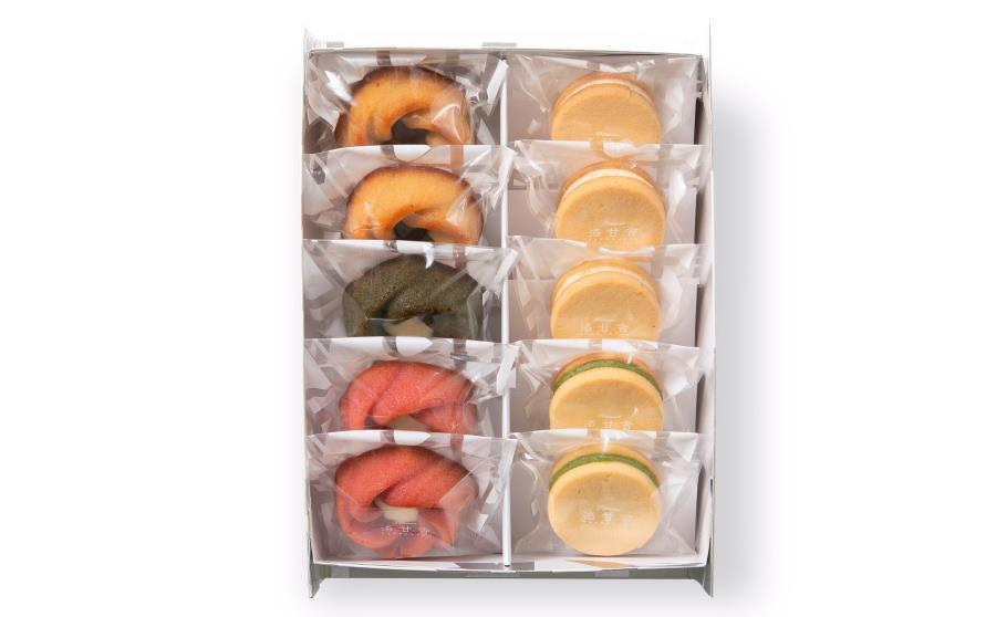 【パティスリー洛甘舎】洛甘バターサンド5個/洛甘フィナンシェ5個［ 京都 スイーツ クッキー サンド 詰め合わせ セット おいしい 人気 おすすめ お取り寄せ お菓子 洋菓子 ］