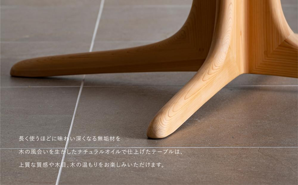【FILE FURNITURE WORKS】ラウンドダイニングテーブル＜DT-6 幸せの木＞［ 京都 家具 インテリア テーブル 机 おしゃれ 人気 おすすめ 国産 職人 一点もの オーダー 東京 田園調布 ショールーム 通販 送料無料 ふるさと納税  ］