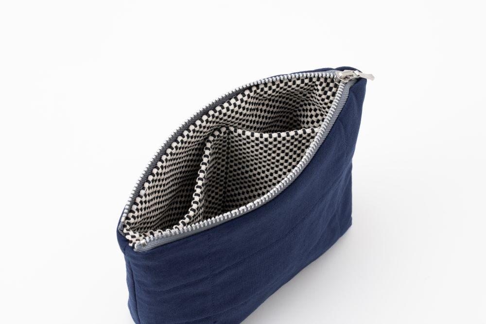 【kiten.kyoto】HANTEN.  Pouch 深緑（FUKAMIDORI）