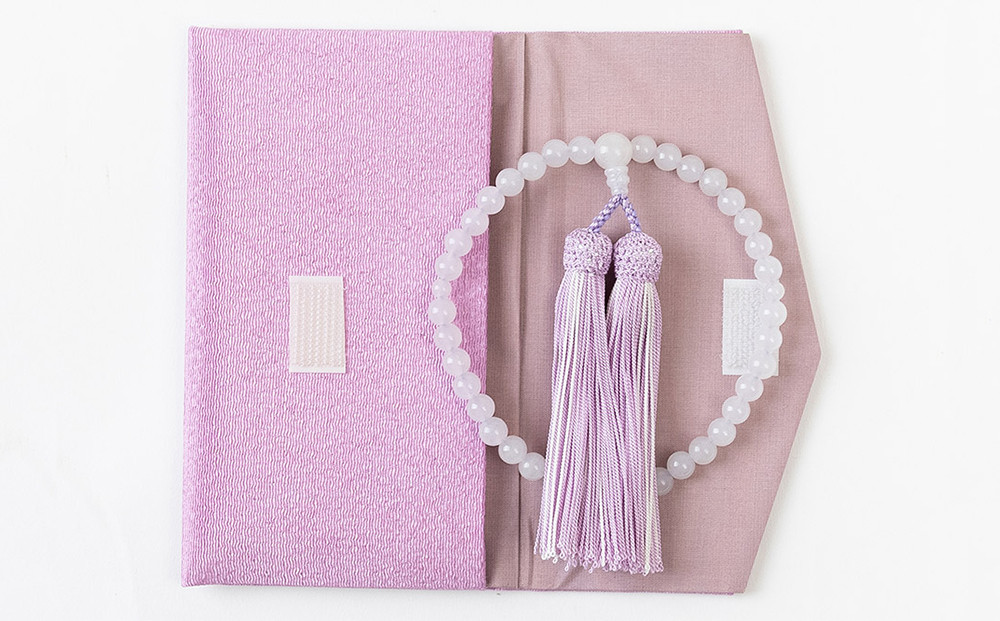 【意匠京念珠板倉】京念珠 女性用 ホワイトオニキス 7mm玉(数珠袋付)［ 京都 数珠 念珠 人気 おすすめ 証明書付 京都府伝統産業優秀技術 お取り寄せ 通販 送料無料 ふるさと納税 ］