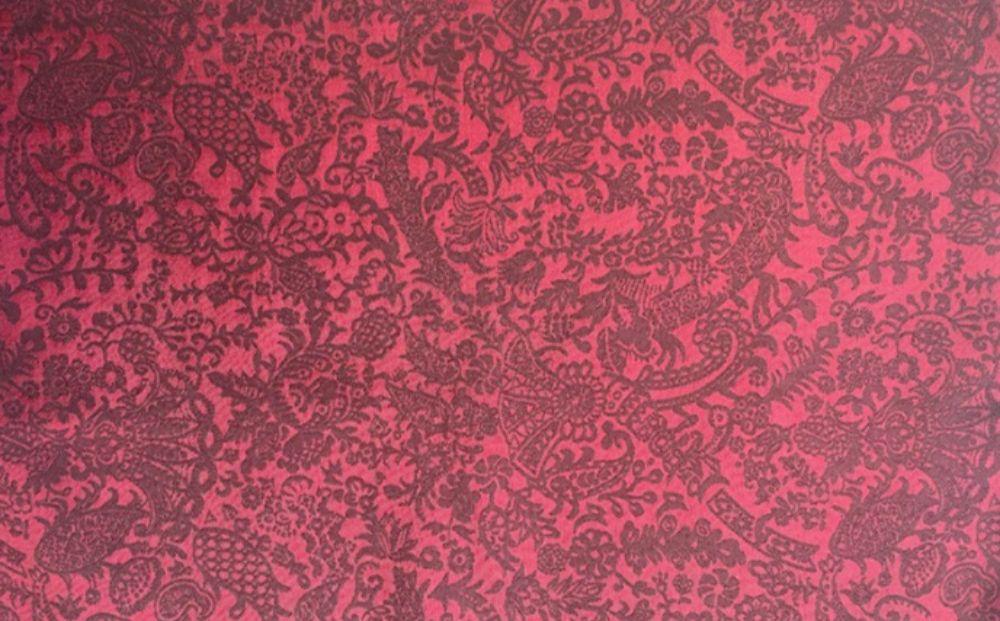 【美濃利】Makuakeで大好評！西陣織と京友禅が織りなす京都のネクタイ《ボルドー》