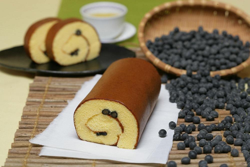 【三源庵】ロールカステラ２本セット(丹波黒豆・宇治抹茶)