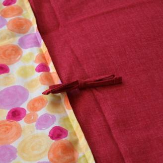 【洛中高岡屋】せんべい座ぶとん（撥水ヌード座布団＆洗えるカバーセット）（しゃぼんはる&躑躅色）