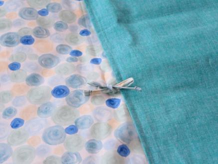 【洛中高岡屋】せんべい座ぶとん（撥水ヌード座布団＆洗えるカバーセット）（しゃぼんふゆ&藍玉）