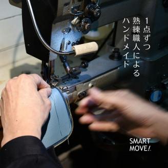 【洛景工房】ウォレットキーケース「SMART MOVE!」＜夕照の塔（茶）＞
