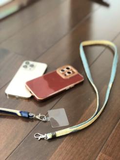 【洛北】帯締リメイク[スマホショルダー]シングル金具タイプ