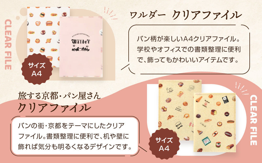 【PHP研究所】旅する京都パン屋さん 文具セット＜ワルダーVer.＞｜おしゃれで可愛い文房具 人気ベーカリー ワルダーコラボ[ 京都 PHP研究所 文房具セット 人気ベーカリーコラボシリーズ ワルダー かわいい おしゃれ 人気 おすすめ パン グッズ お取り寄せ 通販 送料無料 ふるさと納税 ]