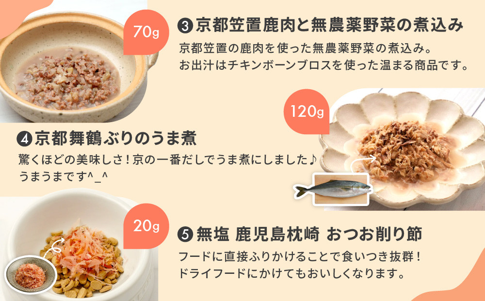 【MANMA BUONO】犬の手作りごはん お試しBセット5種｜京都 ペットフード ブランド 有名 人気ペットフード［ 愛犬の健康を支える ペーットフード 5種 人気セット こだわり 美味しい 栄養 ごはん 食事 人気 おすすめ お取り寄せ 通販 送料無料 ふるさと納税 ］