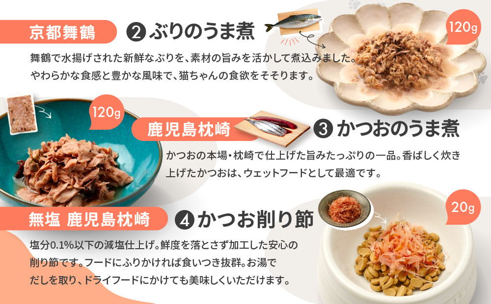 【MANMA BUONO】猫の手作りごはん お試しBセット4種｜京都 ペットフード ブランド 有名 人気ペットフード［ 愛猫の健康を支える ペーットフード 4種 人気セット こだわり 美味しい 栄養 ごはん 食事 人気 おすすめ お取り寄せ 通販 送料無料 ふるさと納税 ］