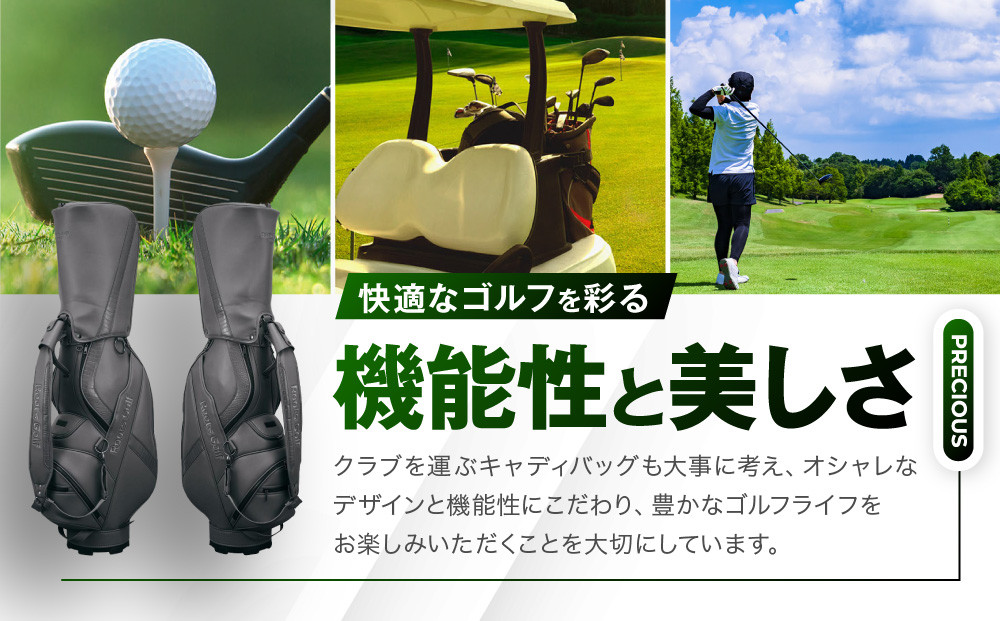 【ルーツゴルフ】ルーツツアーキャディバッグ グレー ［ 京都 ゴルフ ブランド 世の中で一番飛ぶクラブを作りたい 飛距離 スコア 人気 おすすめ オーダーメイド 特別仕様 カスタマイズ カスタム ］