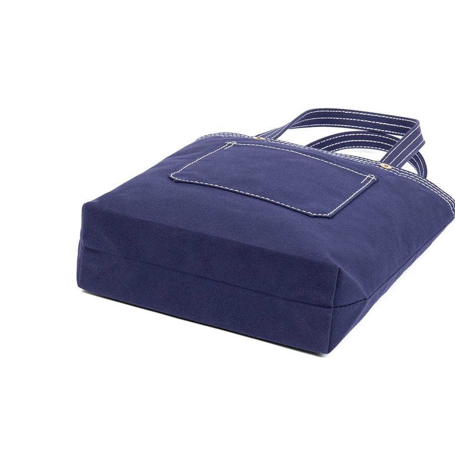 【一澤信三郎帆布】綿帆布製手さげかばん No.117 紺｜京都 東山 帆布かばん 人気ブランド[ 縦型手さげかばん 一つひとつ手作り シンプル 丈夫で長持ち 人気 おすすめ かばん 鞄 ギフト プレゼント お取り寄せ 通販 送料無料 ふるさと納税 ]