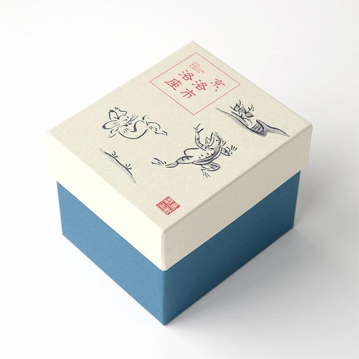 【たち吉】鳥獣戯画 湯呑 染付