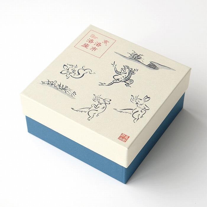 【たち吉】鳥獣戯画 飯茶碗 染付