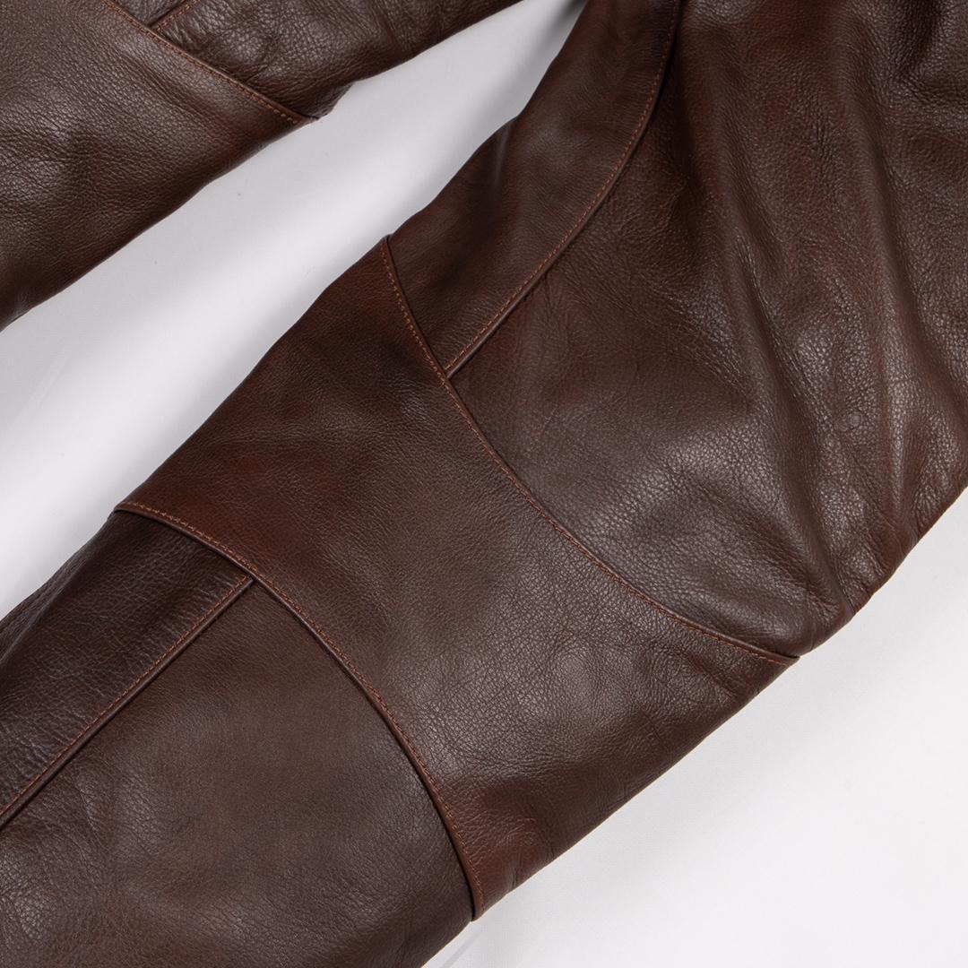 【デグナー】メンズカップ付レザーパンツ [DP-28] ブラウン 〈XLサイズ〉［ 京都 八王子 バイクギア ブランド 大好評 レザー パンツ 人気 おすすめ 牛革 革 ツーリング ライダー バイカー バイク パーツ 通販 送料無料 ふるさと納税 ］