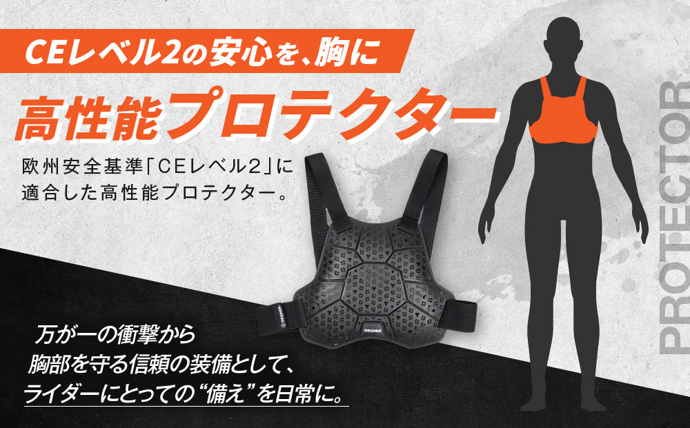 【デグナー】CEレベル2 バンブーエアスルーバックプロテクター[PS-25]｜京都 バイクギア 人気ブランド［ 京都 バイクギア 人気ブランド 衝撃吸収プロテクター 高い通気性 人気 おすすめ バイク ライダー バイカー ツーリング お取り寄せ 通販 送料無料 ふるさと納税 ］