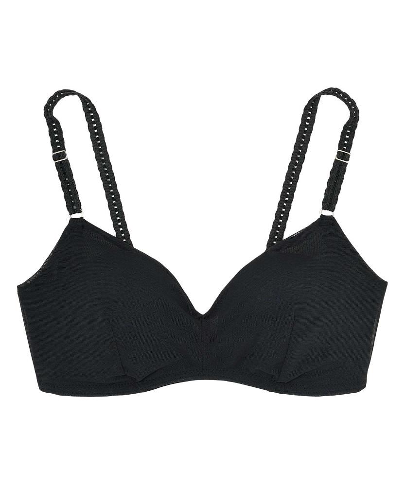 【ウンナナクール】364 シンプル＜LLサイズ＞ブラック1枚｜京都 ワコール インナーブランド ラクときれいを叶えるノンワイヤーブラジャー 人気［ 毎日つけたい ブラジャー 楽 きれい 人気 おすすめ 下着 レディース 肌着 ギフト プレゼント お取り寄せ 通販 送料無料 ふるさと納税 ］