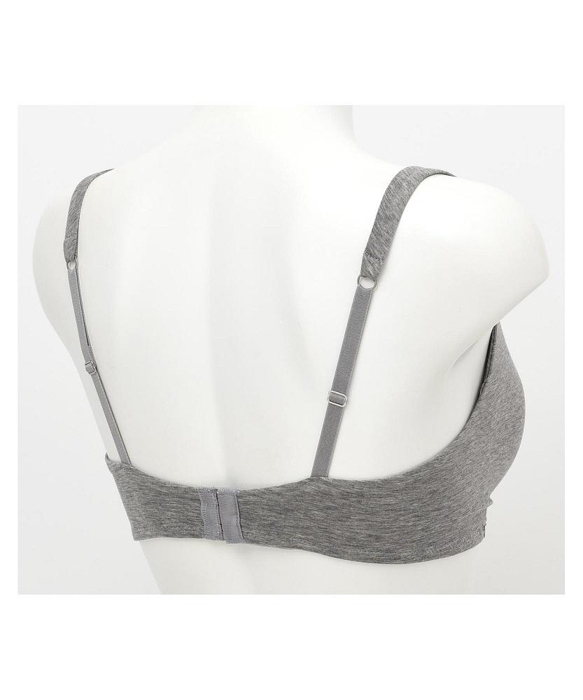 【ウンナナクール】364 コットン＜Sサイズ＞シルバーグレー1枚｜京都 ワコール インナーブランド ラクときれいを叶えるノンワイヤーブラジャー 人気［ 毎日つけたい ブラジャー 楽 きれい 人気 おすすめ 下着 レディース 肌着 ギフト プレゼント お取り寄せ 通販 送料無料 ふるさと納税 ］