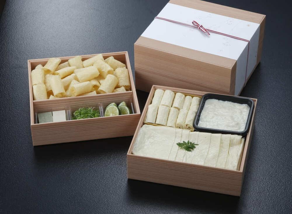 【京湯葉 ゆば庄】京湯葉のしゃぶしゃぶ二段セット								