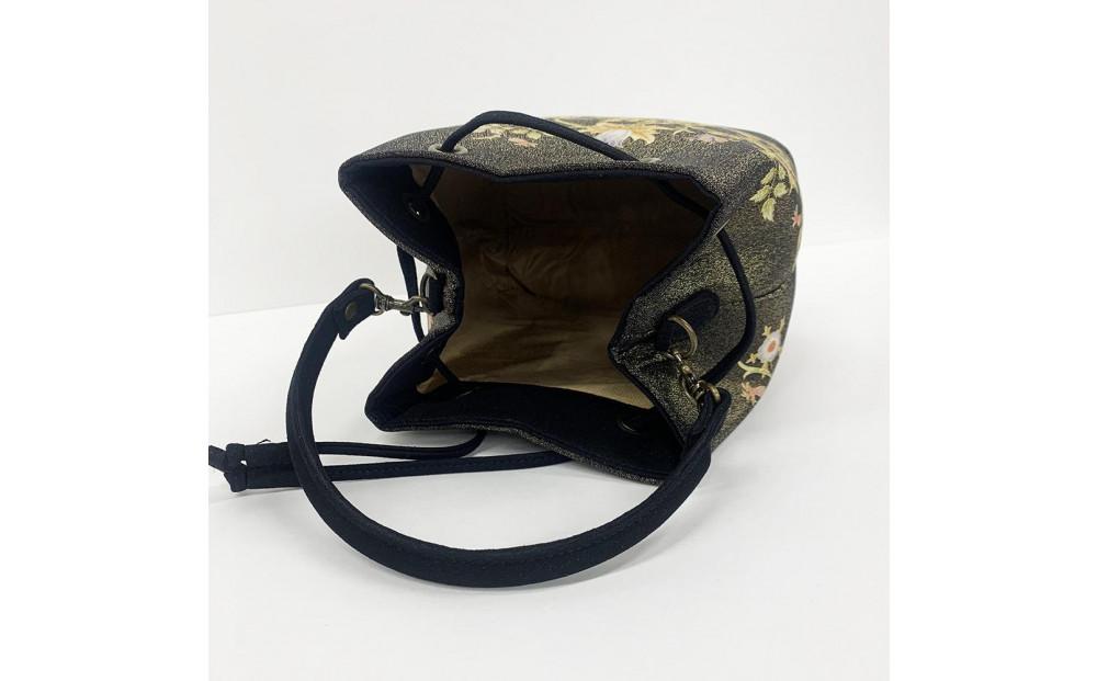 【京都丸紅】V&A京友禅巾着バッグ（オフ）