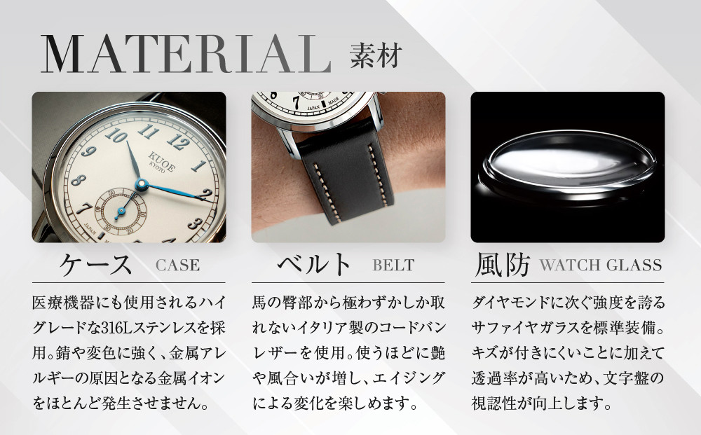 【KUOE】アンティーク腕時計 ROYAL SMITH 90-007 スモールセコンド ブルースティール針｜京都発 腕時計 メディア掲載多数 人気ブランド おしゃれ［ アンティークデザインウォッチ 自動巻き 35mm ケース 男女兼用 おすすめ プレゼント お祝い お取り寄せ 通販 送料無料 ふるさと納税 ］