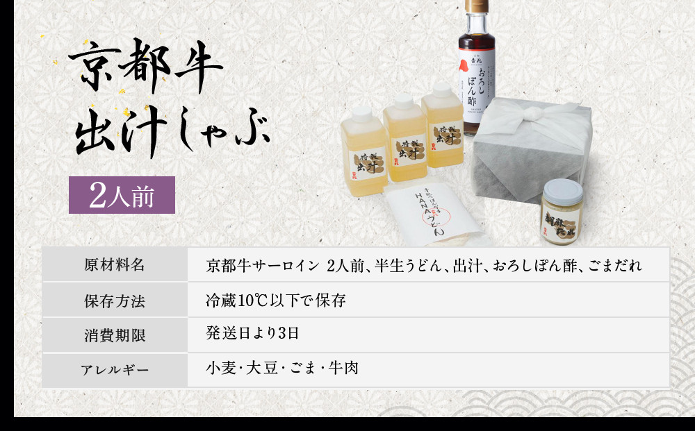 【京都吉兆】京都牛出汁しゃぶ ｜京都 嵐山 老舗料亭 最高峰 肉しゃぶ［ 京都牛 サーロイン 吉兆特製だし しゃぶしゃぶ 贅沢 美食 グルメ 人気 おすすめ 鍋 和牛 牛肉 ギフト プレゼント 贈答 お取り寄せ 通販 送料無料 ふるさと納税 ］