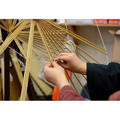 【日吉屋】特選番傘（黒） 名入れあり（タイプA・C)