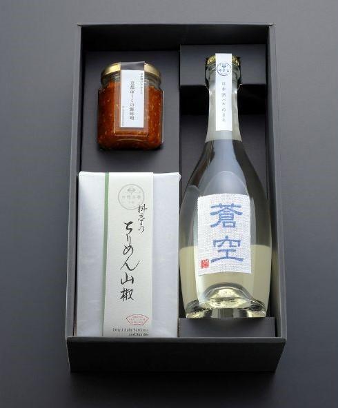 【下鴨茶寮】「のまえ」 酒肴ギフト(蒼空500ml) ［ 京都 料亭 京料理 人気 おすすめ 老舗 グルメ ミシュラン ギフト プレゼント 贈答用 お取り寄せ ］ 
