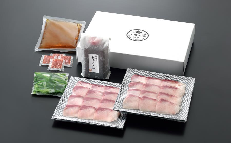 【下鴨茶寮】料亭のぶりしゃぶ鍋4人前［ 京都 老舗 料亭 ミシュラン 料亭仕立て 本格ブリしゃぶ 人気 おすすめ グルメ しゃぶしゃぶ 鍋 ブリ ギフト プレゼント お取り寄せ 通販 送料無料 ふるさと納税 ］