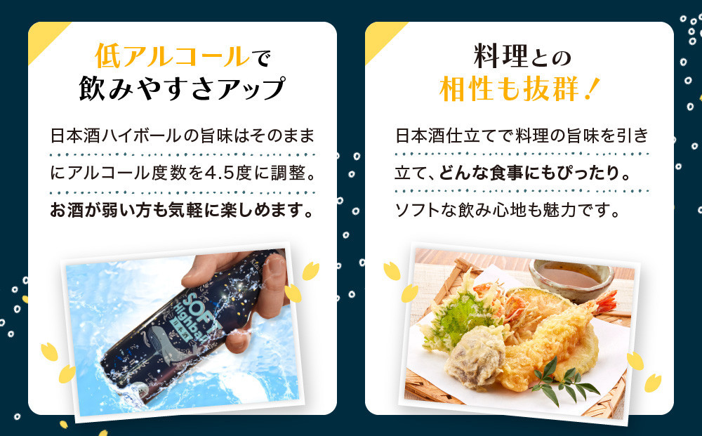 【黄桜】ソフトハイボール日本酒 (235ml×12本)［ キザクラ カッパ 京都 お酒 ハイボール 日本酒 地酒 ご当地 日常使い 宅飲み 家飲み 晩酌 人気 おすすめ 定番 ギフト プレゼント 贈答 ご自宅用 お取り寄せ おいしい 送料無料 ふるさと納税 ］