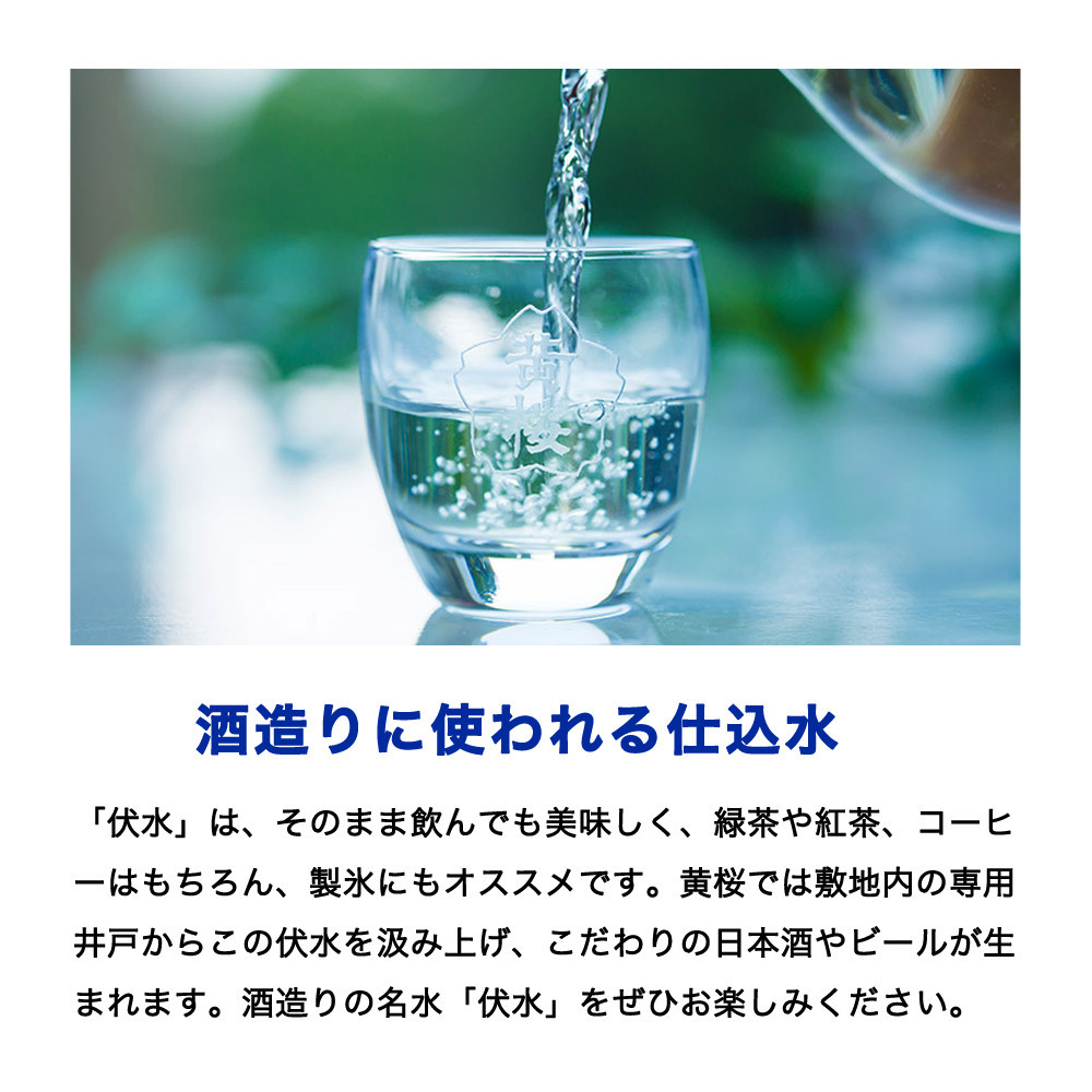 【黄桜】お酒の仕込み水「伏水」瓶 (500ml×12本入)［ 京都 キザクラ 飲料水 天然水 名水 水割り用 人気 おすすめ お取り寄せ 通販 送料無料 ふるさと納税 ］