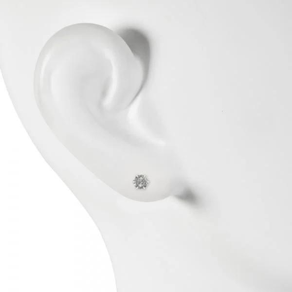 【京セラ】クレサンベール〈天然ダイヤモンド〉セラミックピアス【合計0.6ct/スタッド/PT900/セラミック/WEPD1113】