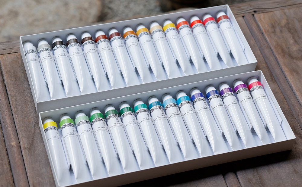 【上羽絵惣】チューブ絵具(大)30色セット［ 京都 日本画用絵具専門 絵具 絵 絵画 画材 プロ仕様 人気 おすすめ お取り寄せ 通販 送料無料 ふるさと納税 ］