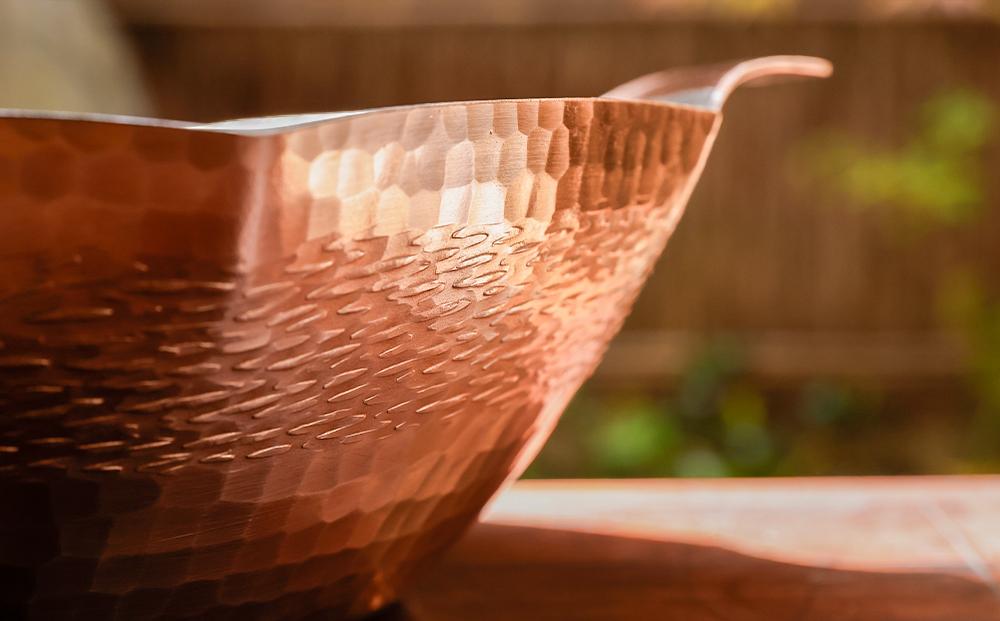 【八木庖丁店】手打ち銅製 八角水煮鍋(尺)